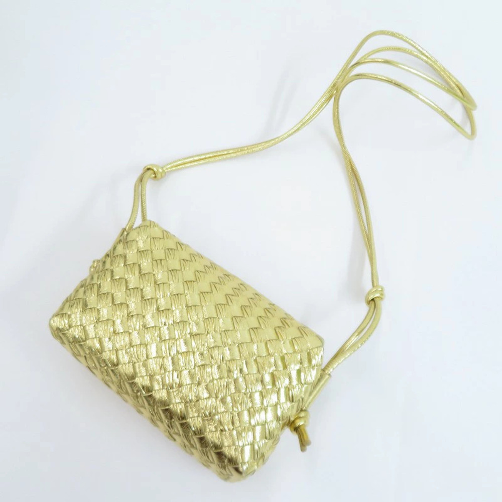 BOTTEGA VENETA Loop Camera Bag Shoulder Gold